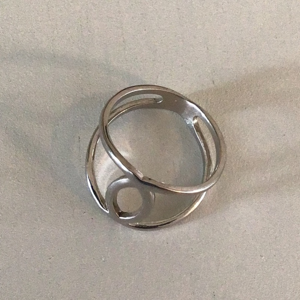 Sterling Silver Crossover Ring - image 2